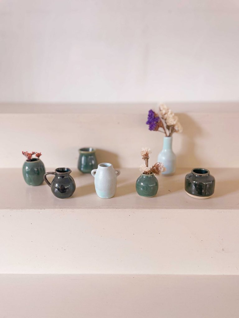 céramique, poterie faits mains, mini vases