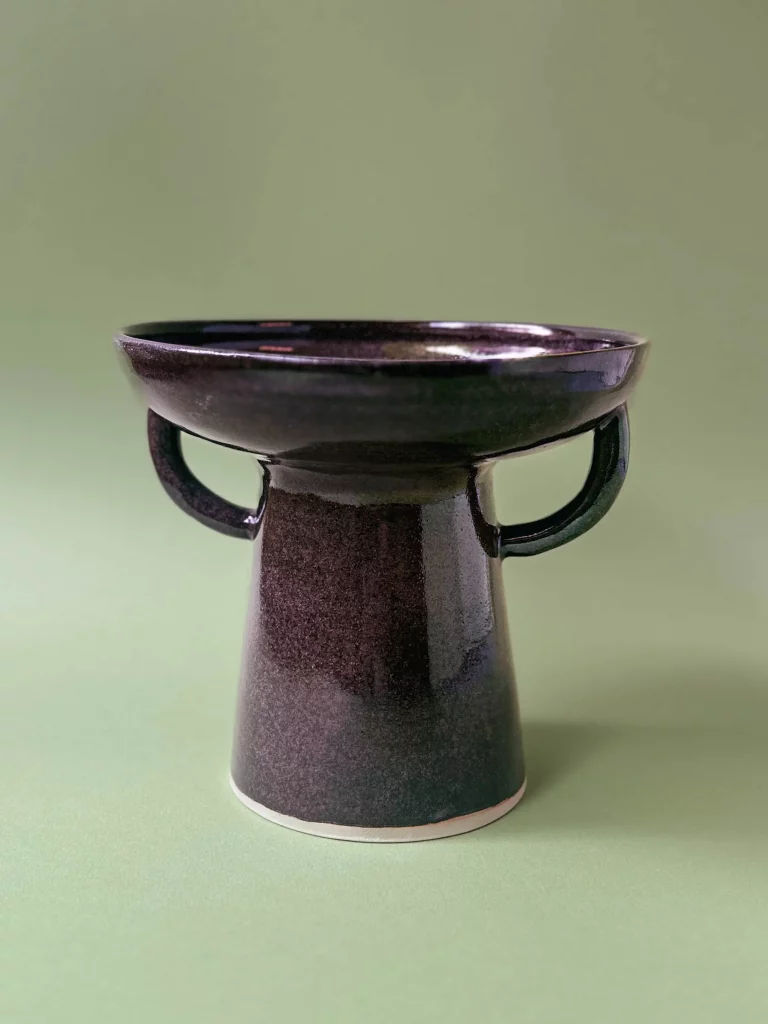 Coupelles à pied, Poterie fait main, Studio Alchimies, Céramique